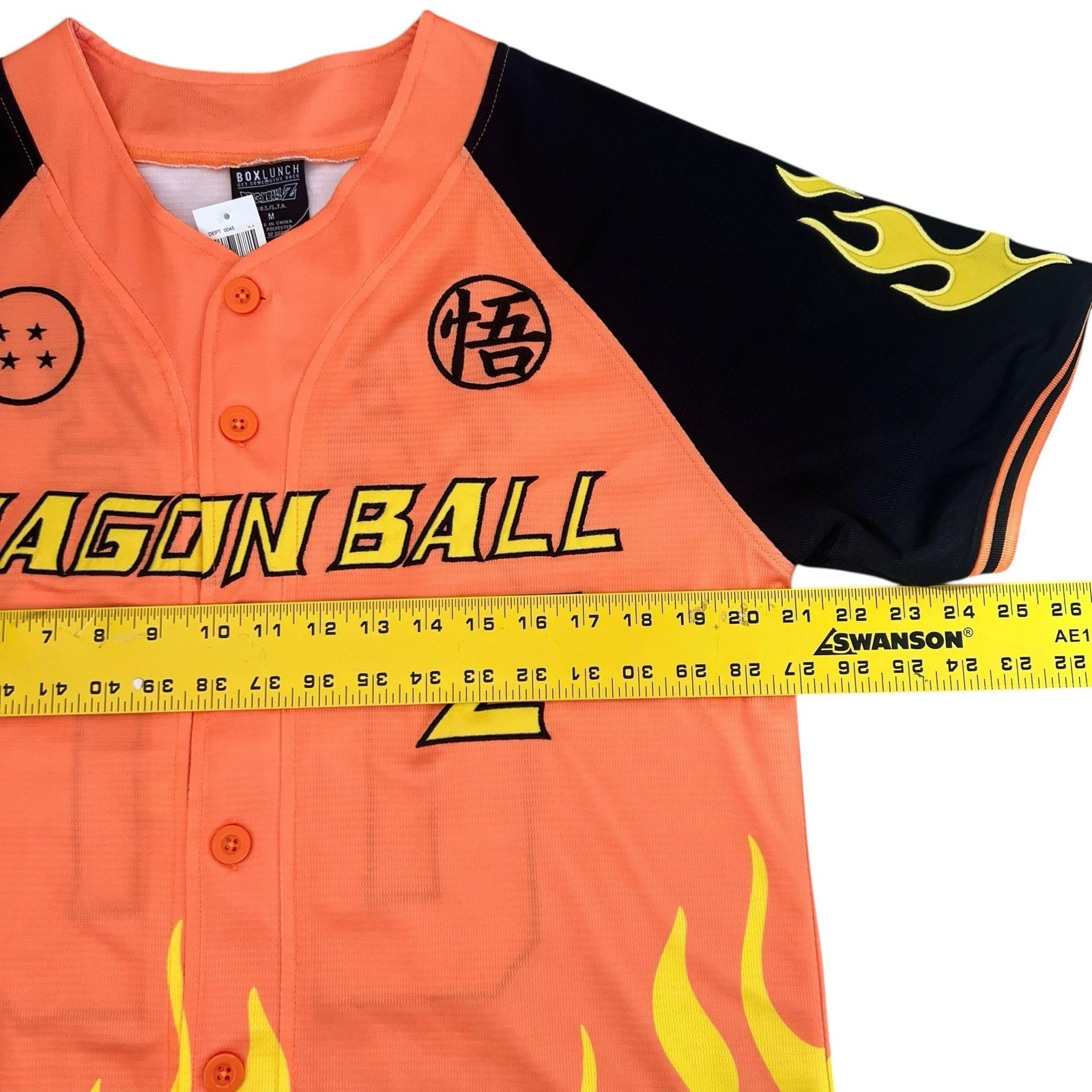 Dragon Ball Z Flame Baseball Jersey