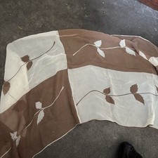 VTG Vanette Creations All Silk Hand Rolled Floral Scarf 16  X 54  Japan
