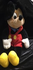DISNEY MICKEY MOUSE Plush 11 APPLAUSE Stuffed Toy Red Shorts Blue Tie VINTAGE
