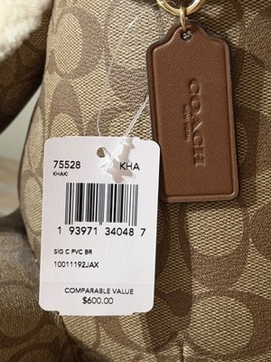 🧸 Coach Bear in Signature Canvas F75528 Collectible Retails for