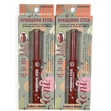 2pk IONI GLAMPALOOZA  RAINSONG  CRANBERRY SHIMMER TWIST-UP EYESHADOW STICK