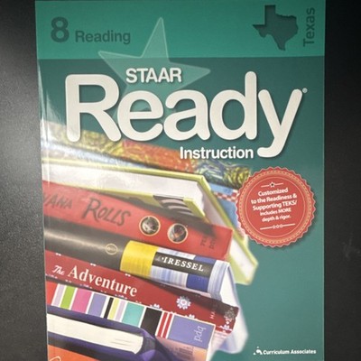 STAAR Ready Instruction Grade 8 Reading Study Guide Curriculum Associates Book