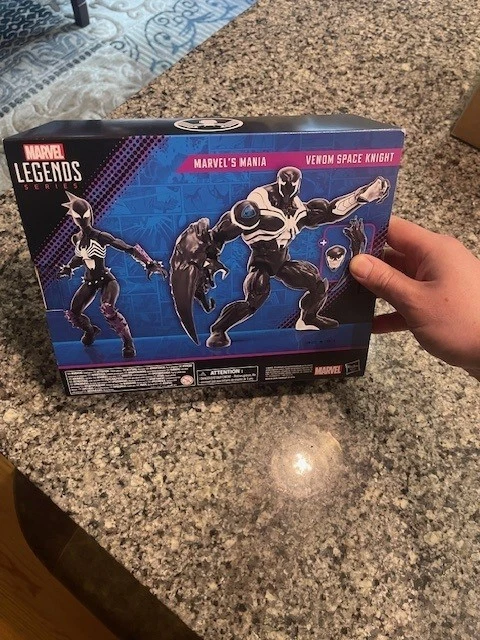 Figura Hasbro Marvel Legends Venom Space Knight & Mania 6" paquete de 2 NISB Foto 2 de 2