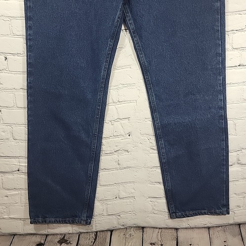 WRANGLER 36 x 34 Jeans Blue RELAXED fit 100% COTTON 5-STAR PREMIUM men's NWT - Picture 3 of 10
