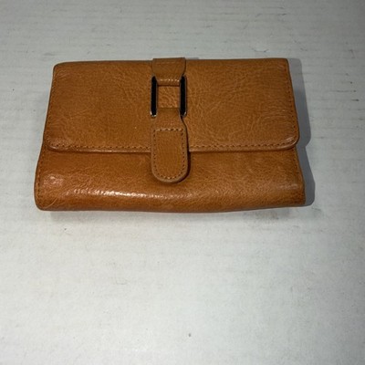 Wilson Soft Tan Leather Pelle Studio Italian Leather  Bifold Snap Wallet