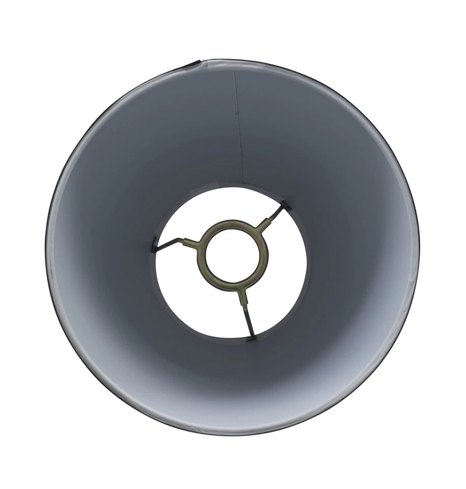 Pantalla de lámpara Mainstays Mix & Match 4,5x8x7" negra maciza, redonda, impresión sólida Foto 4 de 4