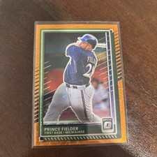 2025 Panini Donruss - Optic Prince Fielder #62 Orange Velocity Prizm