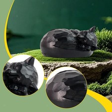 Cremation Cat Urn Memorial Figurine Keepsake Ornament for Lawn Yard Outdoor