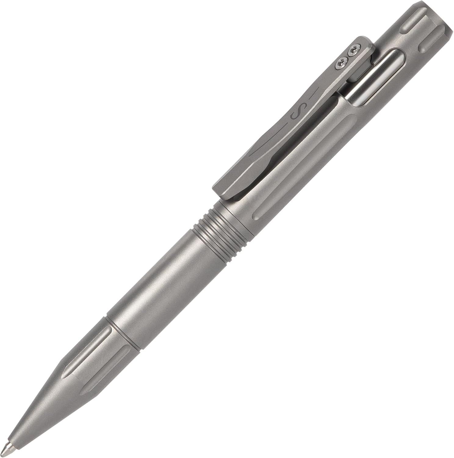 Titanium Bolt Action Pen Compatible with Parker Refill Retractable and