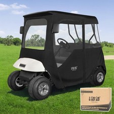 Golf Cart Deluxe Enclosure for EZGO TXT RXV 2 Passenger 4-Sided Clear PVC Window