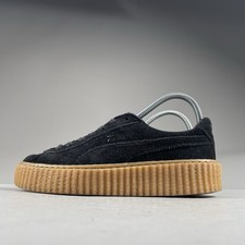 Zapatilla deportiva informal Puma X Fenty Creeper para mujer 6,5 negra gamuza goma con cordones plataforma