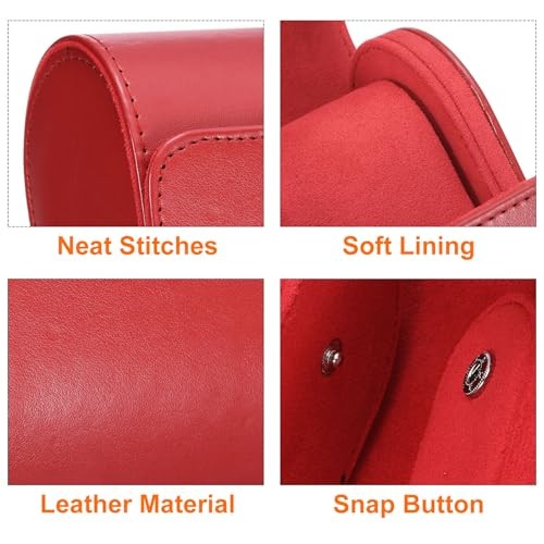 Watch Roll Travel Case Single Slot Portable Leather Watch Cases for Men and - Picture 3 of 6