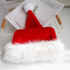 2024 New Father Christmas Party Dress Up Christmas Plush Hat Santa Hat  