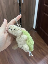 Jellycat Timmy Turtle Bag Charm Keychain Cute Soft Plush Accessory Gift - NWT