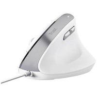 Trust Bayo Ii Ergonomic Maus Kabelgebunden Optisch Weiß 6 Tasten 2400 Dpi