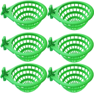 6PCS Bird Nests Plastic Hollow Hanging Cage Eggs Hatching Tool Bird Breeding Hut