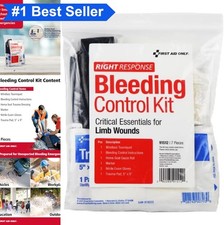 Bleeding Control Kit 7 Piece Tourniquet Trauma Bandages Portable Emergency