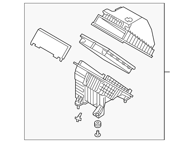 Genuine Hyundai Air Cleaner Assembly 28110-D3300