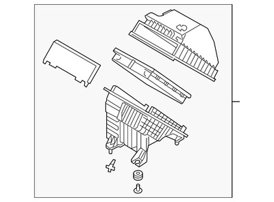 Genuine Hyundai Air Cleaner Assembly 28110-D3300