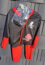 Karneval Ninja Anzug Kämpfer Gr. 140/152 neu