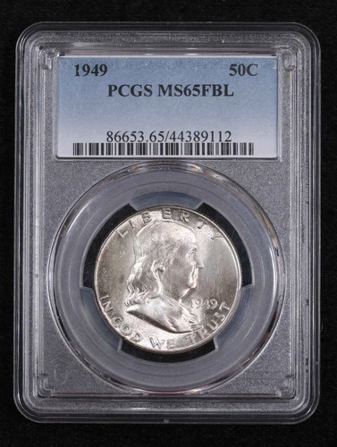 1949 P Half Dollars Franklin PCGS MS-65 FBL