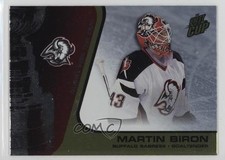 2002-03 Pacific Quest for the Cup Gold 299/325 Martin Biron #9 0q3