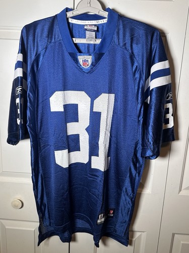 Donald Brown, Indianapolis Colts, #31 NFL Reebok Replica Jersey, Mens L