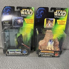 Star Wars Power of the Force Electronic Power F X Darth Vader  R2-D2
