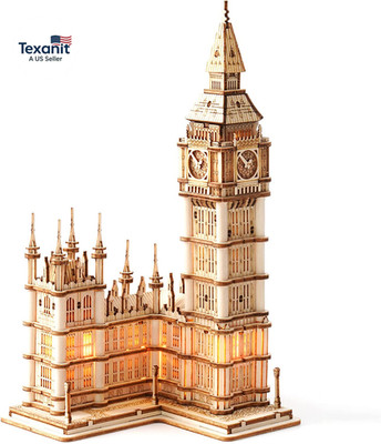 3D Puzzle for Adults Wooden Craft Kits for Teens DIY Construction Model Kit with