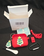 Christmas Tree Red Hook Case Cover for AirPods Pro