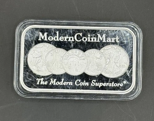 McM .999 Fine Silver 1 Troy Ounce Bar - Modern Coin Mart