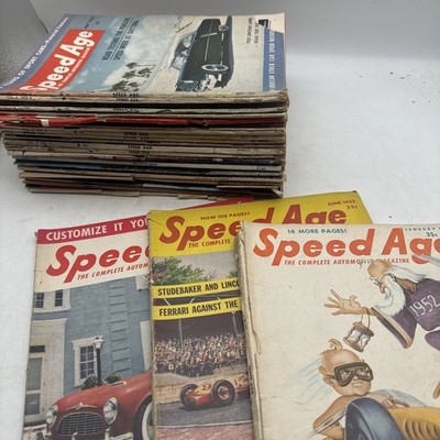 Vintage Auto Car Magazines Speed Age Corvette News Vette Fever 33pc