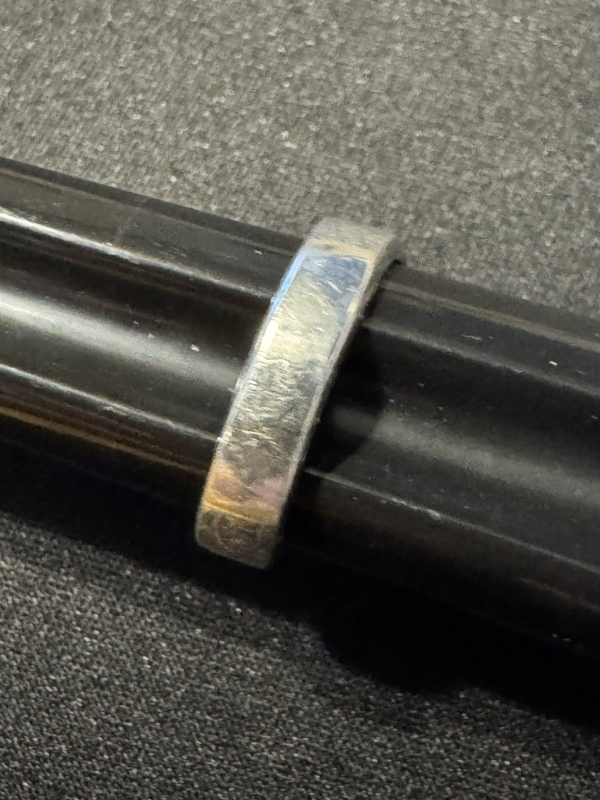 Sterling Silver Solid Wavy Concaved Modernist Ban… - image 4