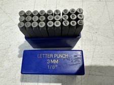 27pcs Heavy Duty Steel Stamp Lowercase Letter 1/8  3mm Hand Stamping