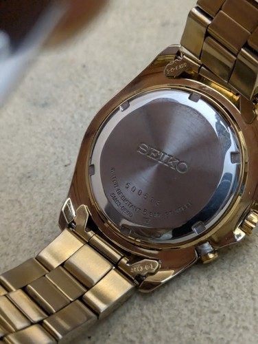 Men's Seiko 5M63-0B90 Kinetic Wrist Watch In Full Working Order And Keeping Time - Picture 21 of 21