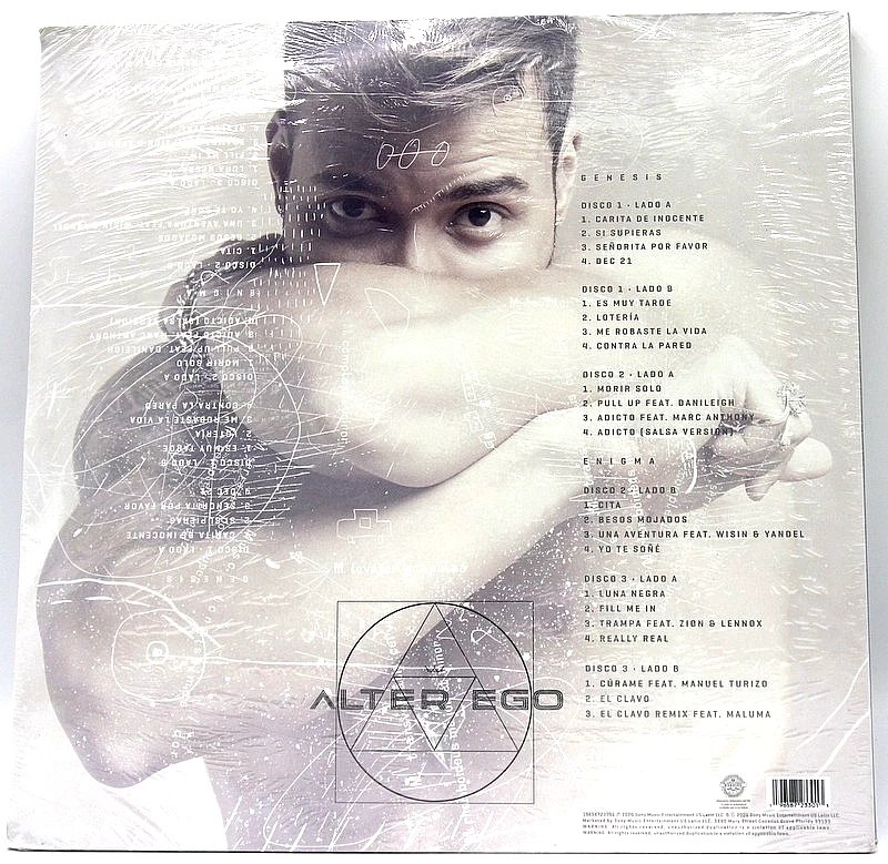 Prince Royce – "Alter Ego"  2022 RE - Latin 3xLP - RUBY/MILKY CLEAR -  NEW - Image 3 of 4