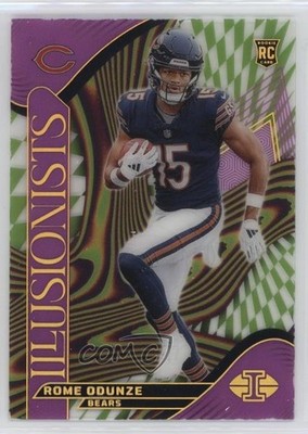 2024 Panini Illusions Illusionists Purple 29/50 Rome Odunze #10 Rookie RC 3h1