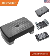 Compact 18" Aerobic Step Platform - Adjustable Heights for Maximum Workout