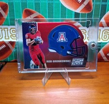 🔥 ROB GRONKOWSKI 2016 Panini Prizm Collegiate Draft Picks Helmet Die-Cut #34 🔥