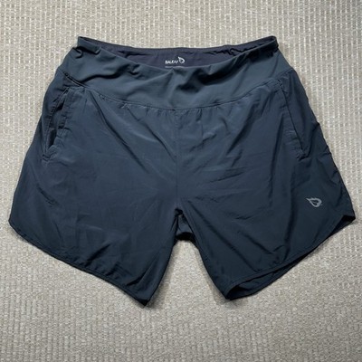Baleaf Shorts Mens XL Black Athletic Gym Running Lightweight Spandex Rear Pocket