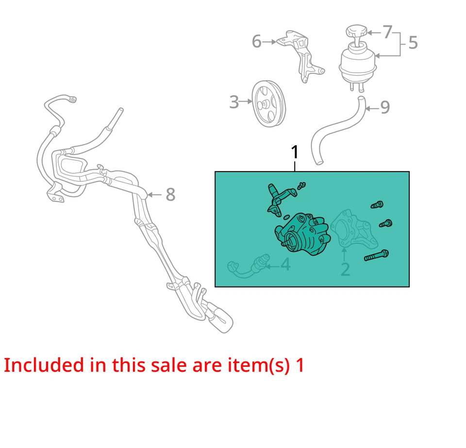 2002 Lexus GS430  Power Steering Pump OEM 147K Miles - LKQ435448493 - Image 4 of 4