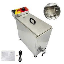 25L Commercial Electric Deep Fryer Hot Dog Sticks Cheese Sausage Frying Machine