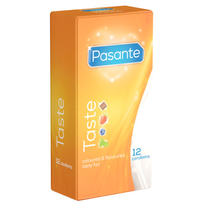 Pasante Taste Flavours Kondome mit Geschmack 3 144 Stk | Aromatisiert | Farbig