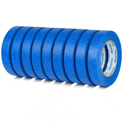 Blue Painters Tape 9 Rolls Bulk Pack 0.94 Inch X 60 Yards No Paint Bleed, Residu