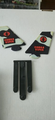 Vintage 1983 GI Joe ARAH Cobra Viper Glider Vehicle Rudders And Clip Parts Htf