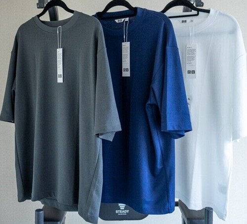 UNIQLO U AIRism Cotton Oversized Crew Neck Half-Sleeve T-Shirt XXS-3XL US/EUsize - Picture 5 of 35