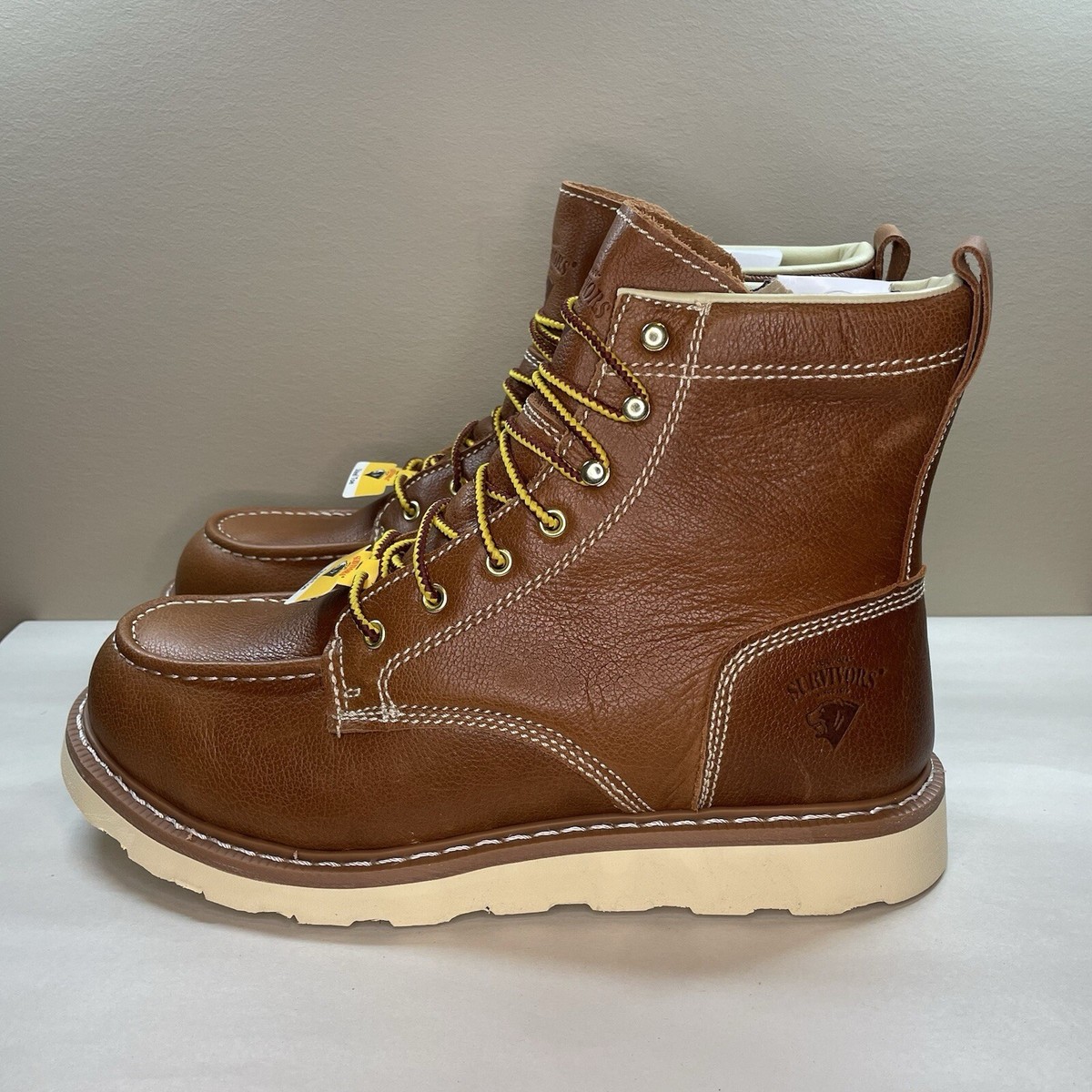 HERMAN SURVIVORS Men\'s Size 13 Oakridge Steel Toe Brown Leather Work Boots Herman Survivors Men main image 3