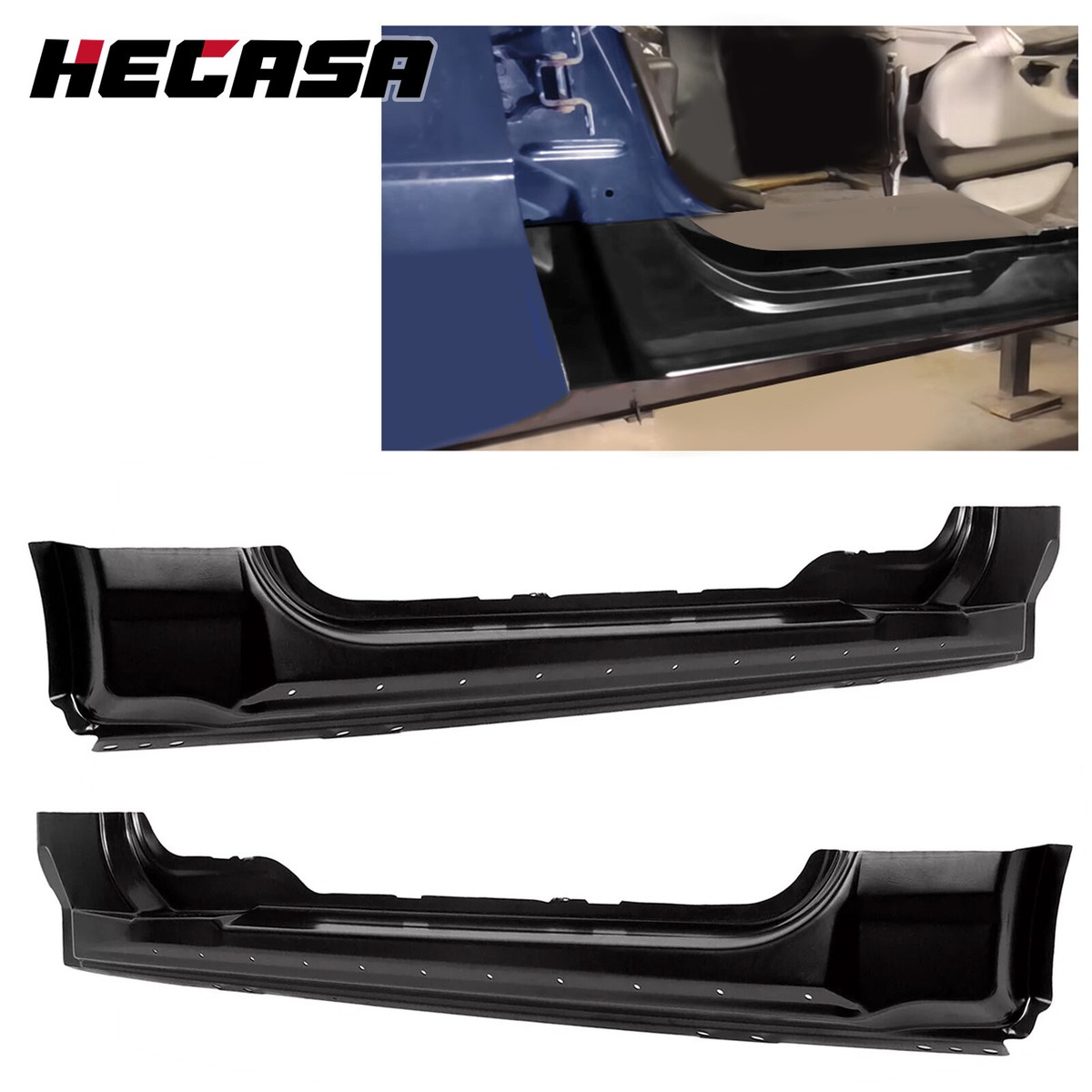 HECASA For 04-08 2006 Ford F-150 F150 Truck Outer Rocker Panels