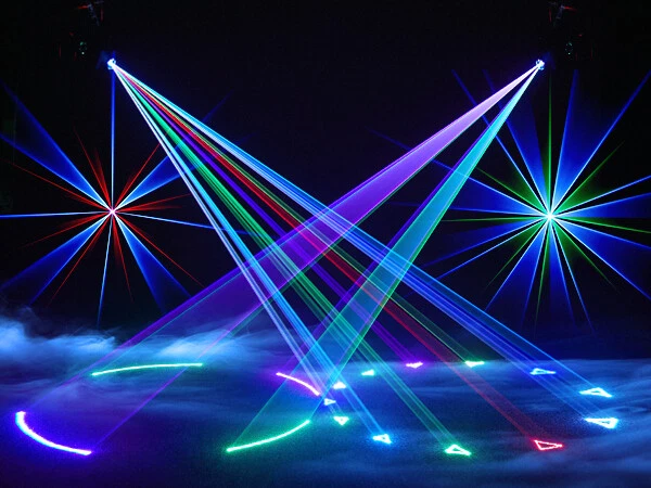 Disco Lights 3D Animation Stage Effect Party Light RGB Full Color Laser Lights - Image 2 of 4