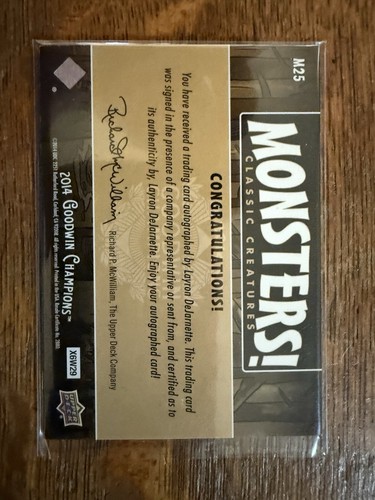 WITCHES - {M25} 2014 Goodwin Champions Monsters! Auto Card - 3/25 - Picture 2 of 2
